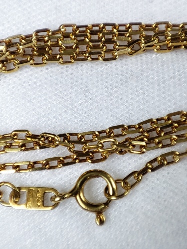 Lantisor Lant aur 18k Retro zale pline gramaj 7.16g. lungime 63cm excelent pentru ou Faberge