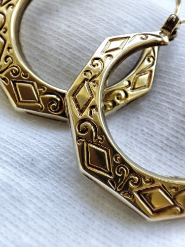 Cercei aur 14k retro Baroc ungaria unicat