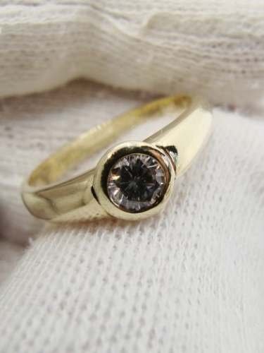 Inel aur 14k cu diamant 0.31ct. unicat ARTMAX