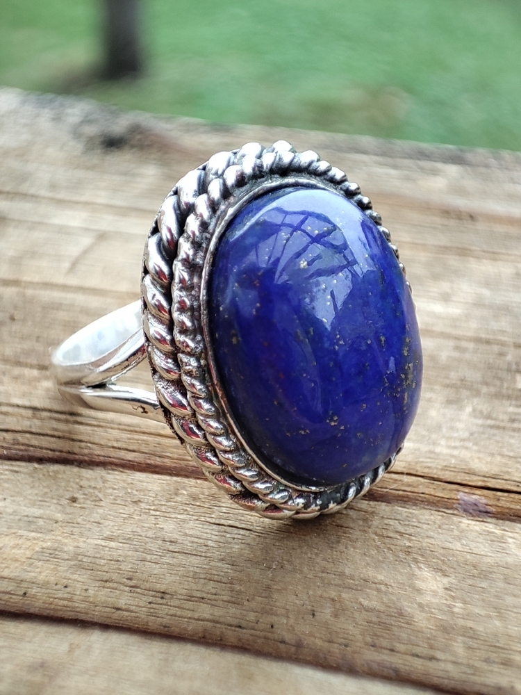 925 Inel argint cu lapis lazuli masura 17