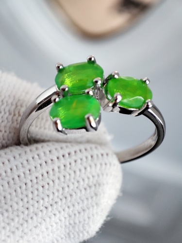 925 Inel argint cu opal masura 17