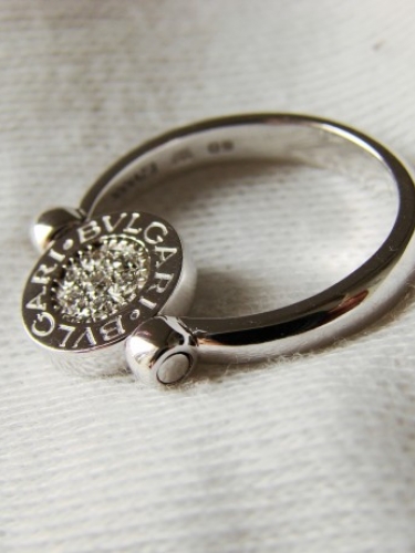 BVLGARI BVLGARI original  inel aur 18k cu brilliante si onix