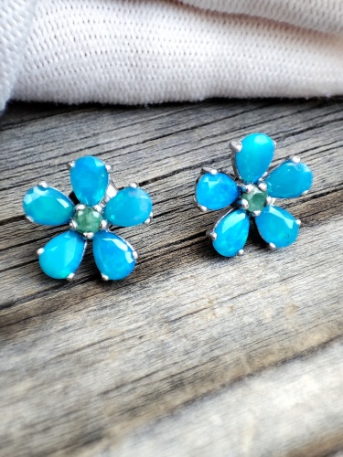 925 Cercei argint cu opal