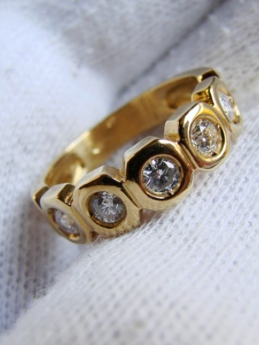 Inel aur 18k Jubilee aniversar Eternity diamante Diamant brilliante