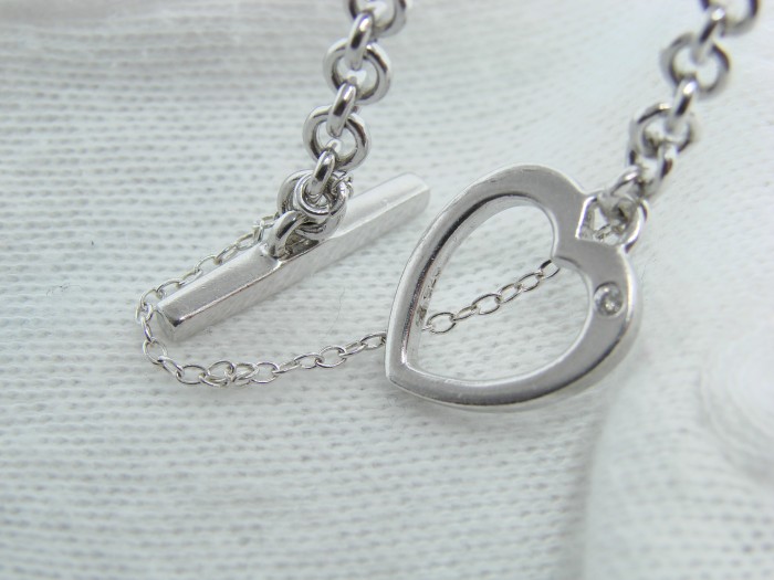 925 bratara argint cu diamant