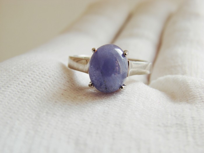 925 inel argint cu tanzanit masura 14(35)