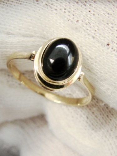 Inel aur 14k cu Onix cabochon -