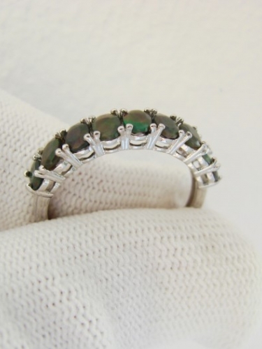 925 INEL ARGINT CU OPAL NEGRU MASURA 19.5(37)