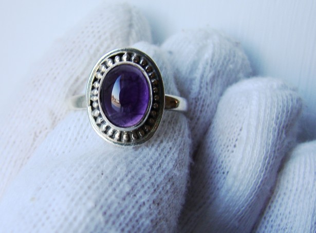 925 Inel Argint Masura 15 cu Amethyst Ametist (30)