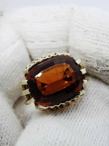 Inel aur 14k cu citrin madeira germania