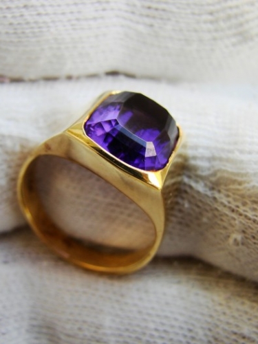 Inel aur 18k cu ametist amethyst unicat