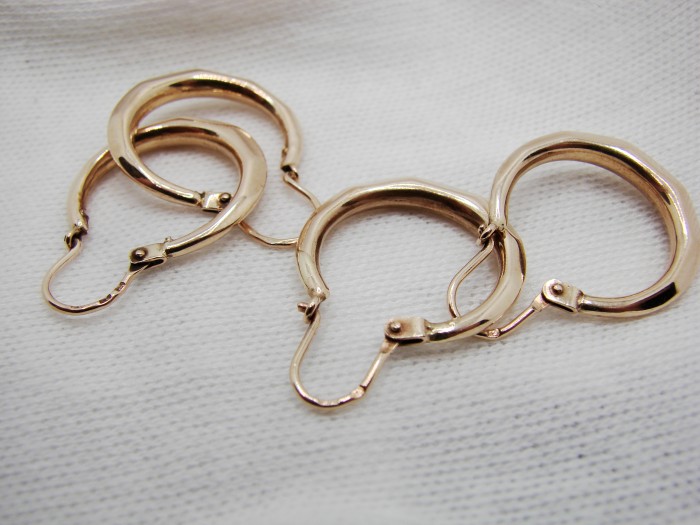 Cercei aur 14k retro