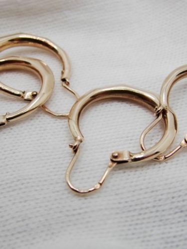 Cercei aur 14k retro