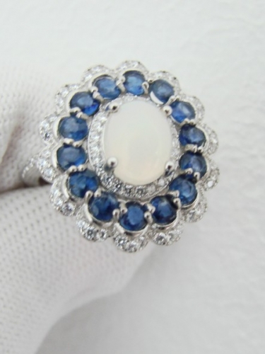 925 INEL ARGINT CU OPAL SI KYANIT CHIANIT MASURA 18 (47)