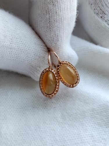 Cercei aur 14k 583 rusia rusesti cu opal mexican