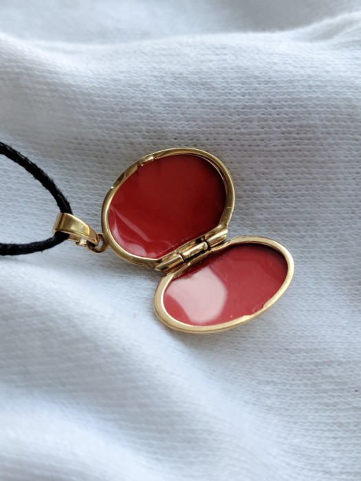 Pandantiv aur 8k 333 cu suport pentru dubla poza