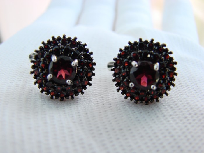 925 CERCEI CU GRANAT GRANATE (43)