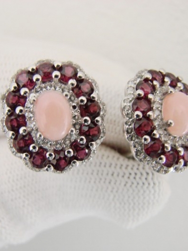 925 -CERCEI ARGINT CU OPAL