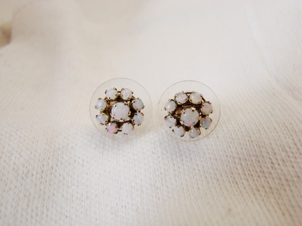 Cercei aur 14k cu opal