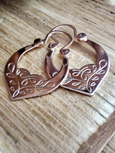 Cercei aur 14k traditionali rusesti rusia retro