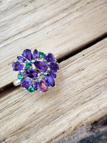 925 NEL ARGINT CU AMETIST MASURA 17