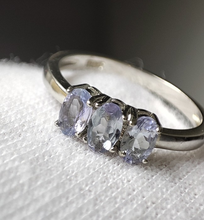 925 Inel Argint Cu Tanzanit Masura 14(35)