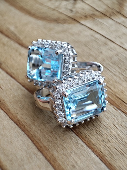 925 CERCEI ARGINT CU TOPAZ (47)