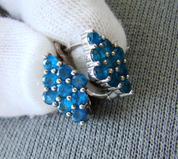 925- cercei argint cu apatite