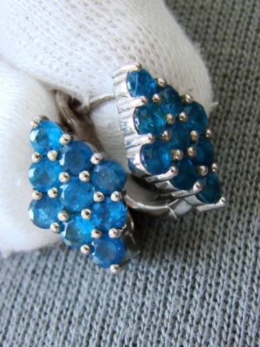 925- cercei argint cu apatite