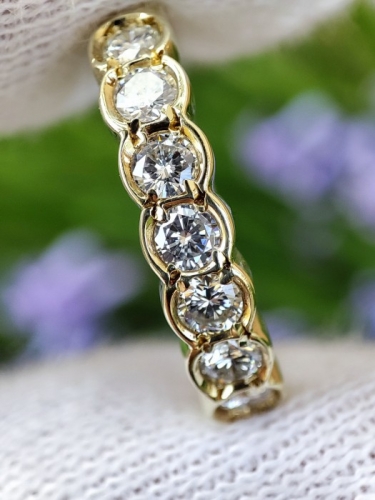 Inel aur 14 Traditional Aniversar Jubilee Memory cu diamante