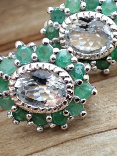 925 CERCEI CU AQUAMARIN SI SMARALD (44)