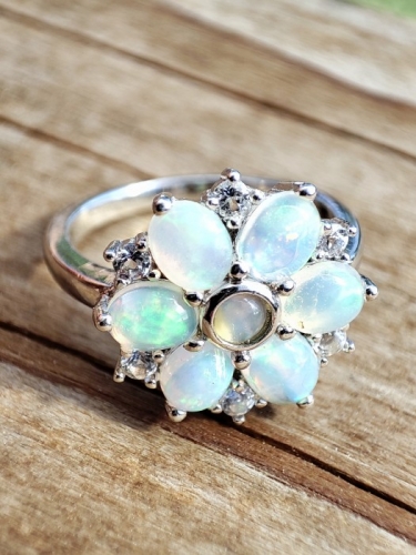 925 INEL ARGINT CU OPAL MASURA 12 ( 43)