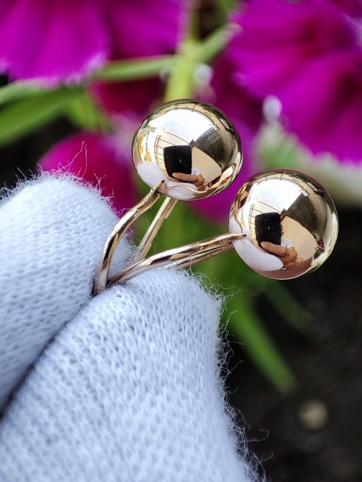 Cercei aur 14k rusesti rusia retro bobite cosulet aur rusesc unicat