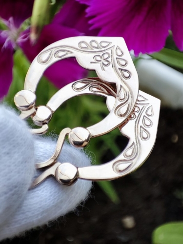 Cercei aur 14k 583 retro traditional rusesti rusia aur rusesc