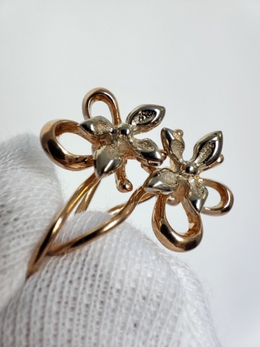 Cercei aur retro 14k 583 rusia rusesti aur rusesc unicat pansi panseluta