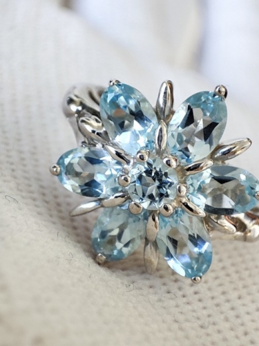 925 INEL ARGINT CU TOPAZ MASURA 16