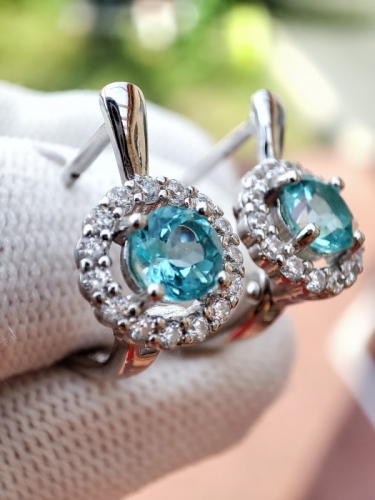 925-CERCEI ARGINT CU APATIT