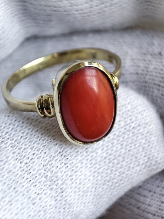 Inel aur 8k coral natural germania
