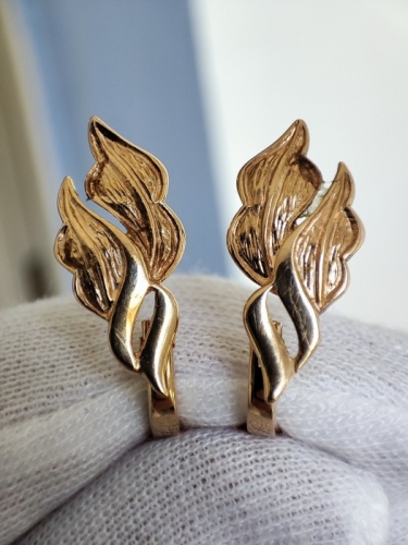 Cercei aur retro 14k 583 rusia rusesti aur rusesc unicat clasic