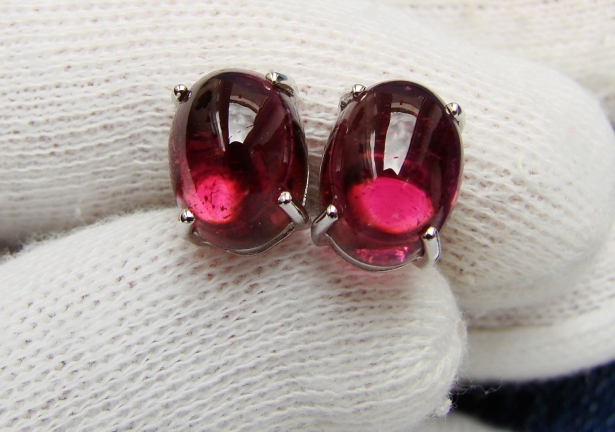 Cercei Aur Alb 18K Cu Amethyst Ametist certificat de laborator unicat