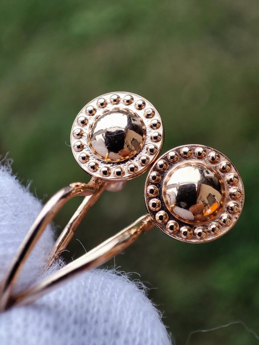 Cercei aur 14k rusia 583 traditionali rusesti aur rusesc unicat