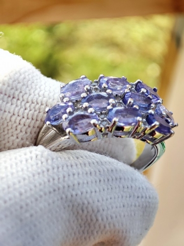 925-INEL ARGINT CU TANZANIT MASURA 15