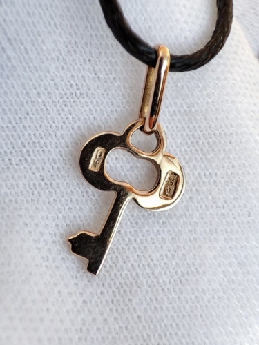 Pandantiv cheie aur cheia din aur 583 14k rusia rusesc traditional aur rusesc unicat