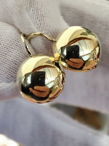 Cercei aur 14k ungaria retro bobite cosulet aur ungar unicat