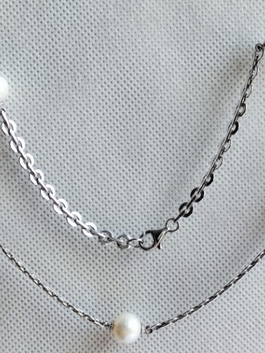 925 COLIER ARGINT CU PERLA PERLE