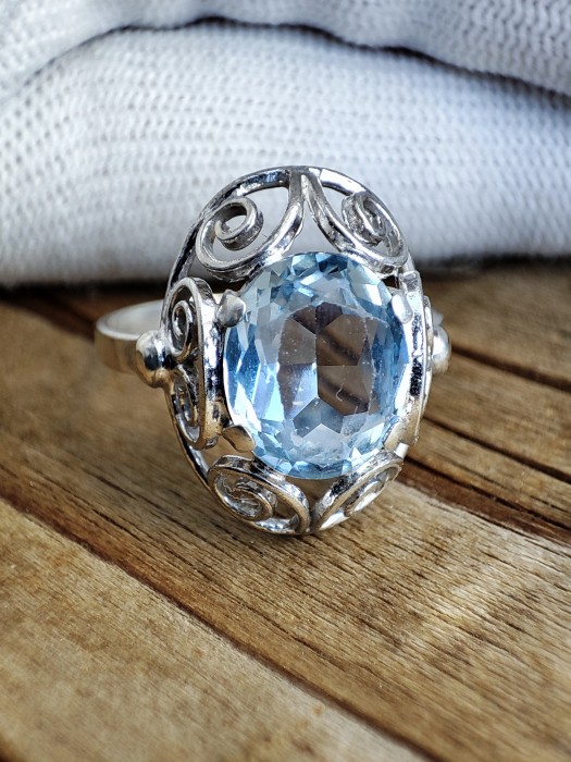 925 INEL ARGINT CU TOPAZ MASURA 17