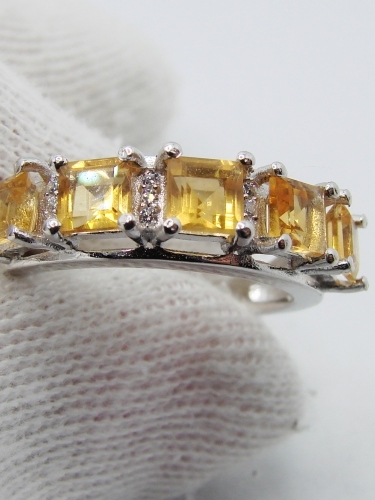 925 inel argint cu citrin masura 15 (35)