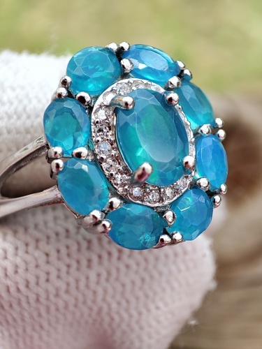 925 Inel Argint Cu Opal Masura 14